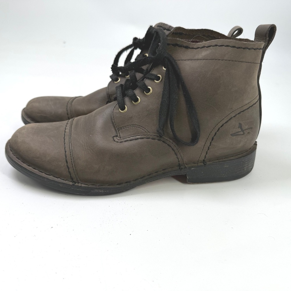 J Shoes Estate Boots Men 10‎ Brown Leather Heritage Indie Hipster Gorpcore
